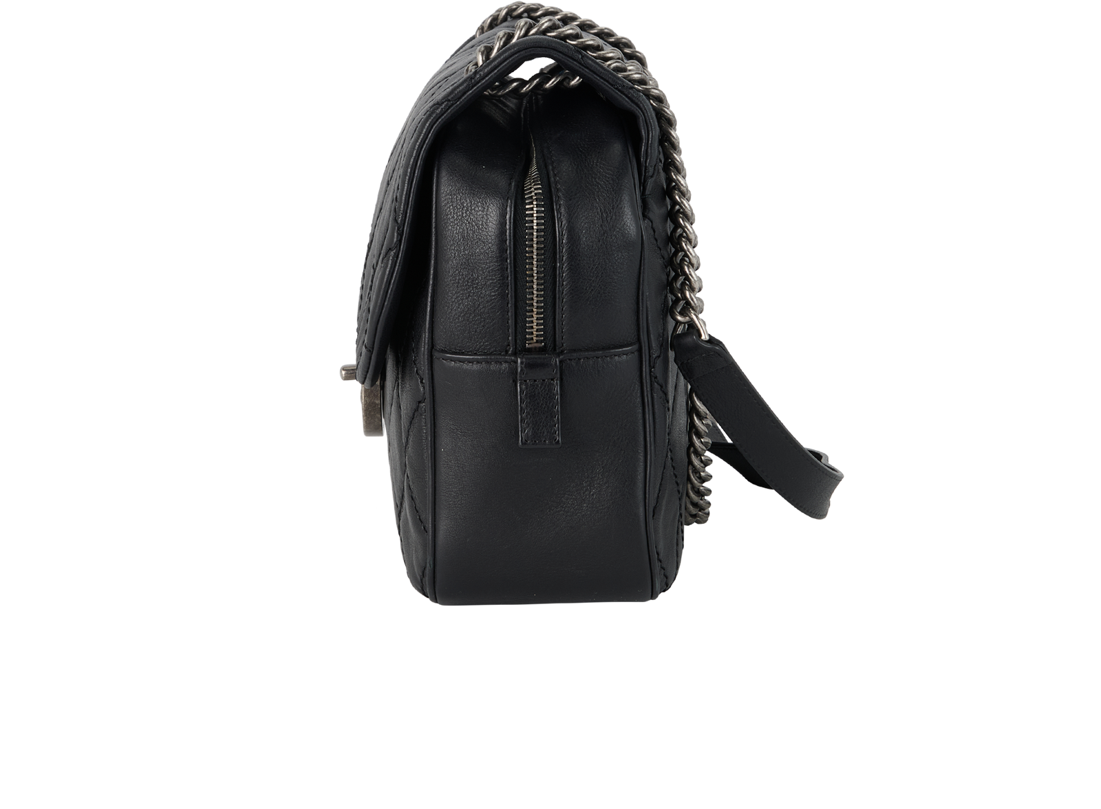 Paris-Edinburgh Coco Sporran Jumbo, &pound;2,500, Handbags, Black, Leather, Bottom view